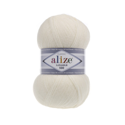 Yarn Alize Angora Lana Gold 800 milky (62)