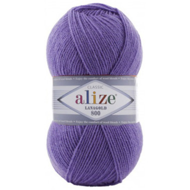 Пряжа Alize Lana Gold 800 барвинок (851)