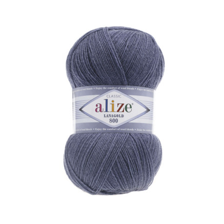 Yarn Alize Angora Lana Gold 800 melange jeans (203)