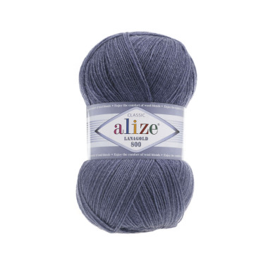 Yarn Alize Angora Lana Gold 800 melange jeans (203)