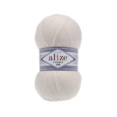 Пряжа Alize Lana Gold 800 перлинний (450)