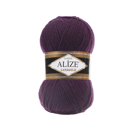 Yarn Alize Lana Gold eggplant (111)