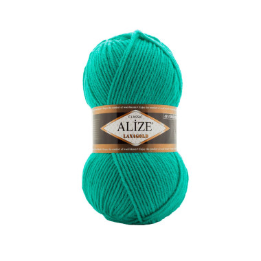 Пряжа Alize Lana Gold бірюзовий берег (477)