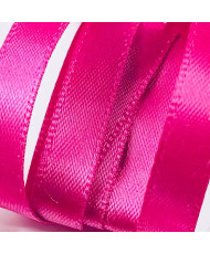 Decorative satin ribbon 0.6 cm, azalea - 1 meter