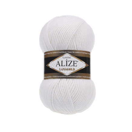 Yarn Alize Lana Gold white (55)