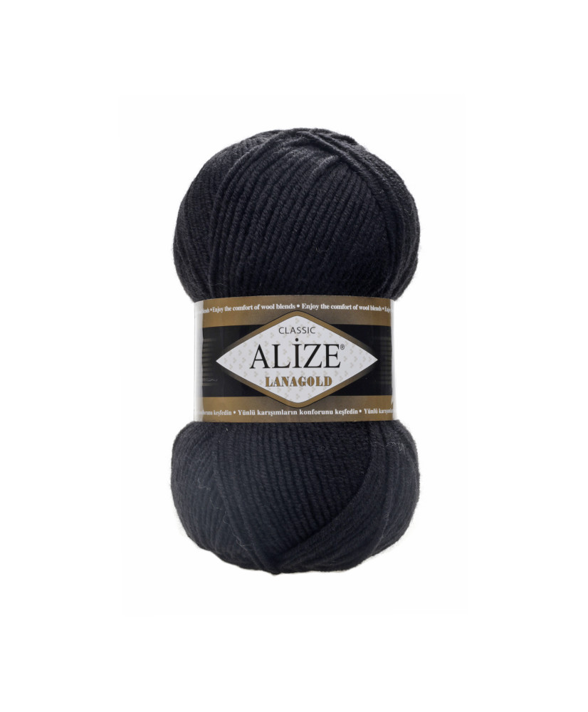 Yarn Alize Lana Gold dark black (60) Yarn Alize Lana Gold dark black (60)