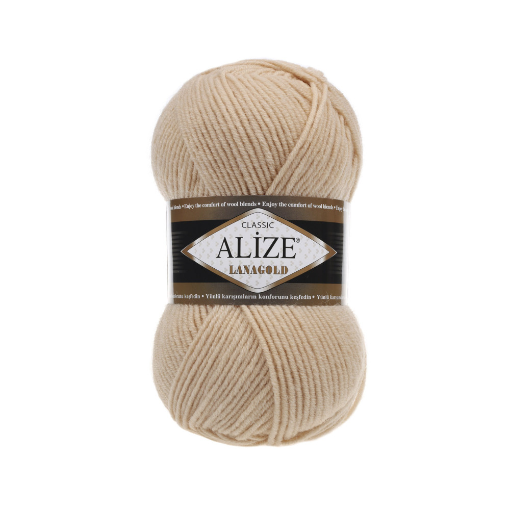 Пряжа Alize Lana Gold бисквитный (680)