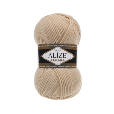 Пряжа Alize Lana Gold бисквитный (680)