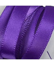 Decorative satin ribbon 0.6 cm, purple - 1 meter