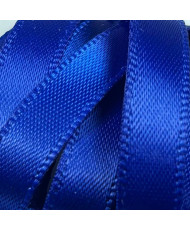 Decorative satin ribbon 0.6 cm, blue - 1 meter