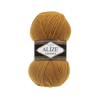 Пряжа Alize Lana Gold гірчичний (645)