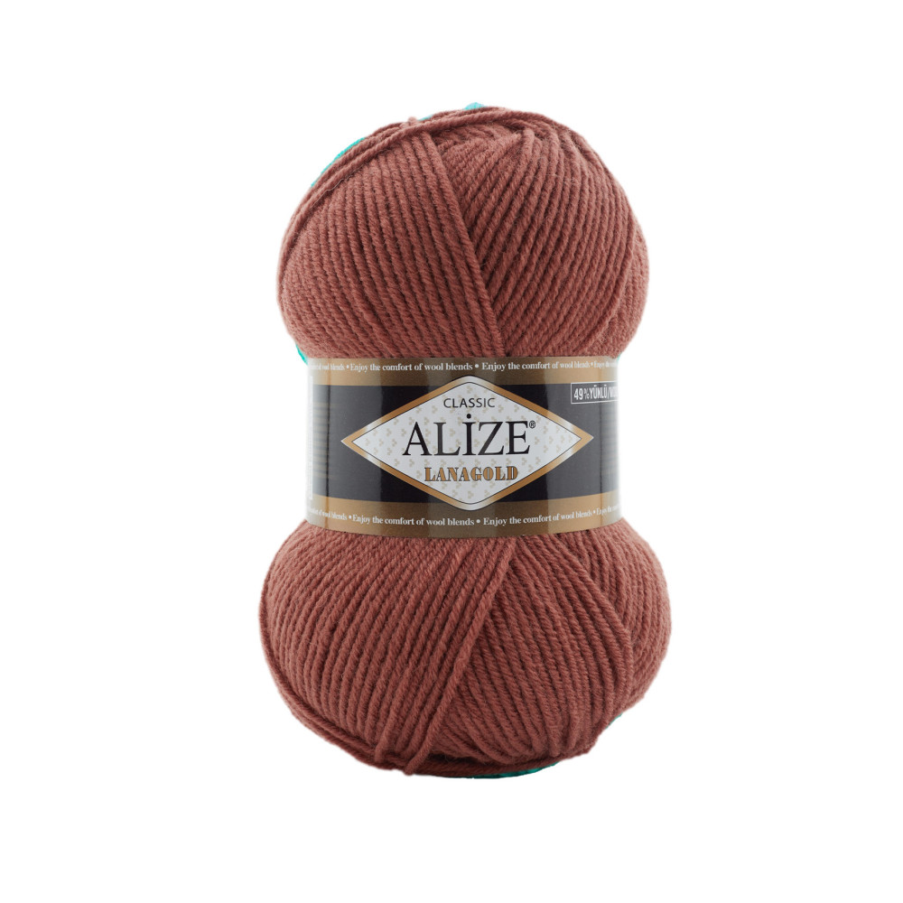 Пряжа Alize Lana Gold медно-коричневый (565) Пряжа Alize Lana Gold медно-коричневый (565)
