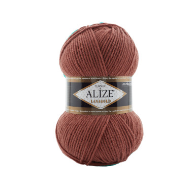 Пряжа Alize Lana Gold мідно-коричневий (565)
