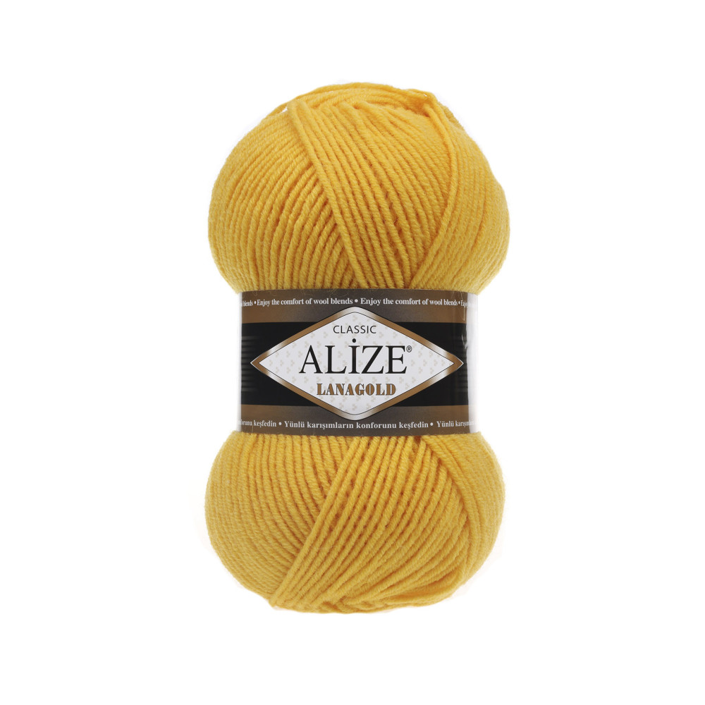 Пряжа Alize Lana Gold желтый (216) Пряжа Alize Lana Gold желтый (216)