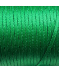 Decorative satin ribbon 0.3 cm, green- 1 meter
