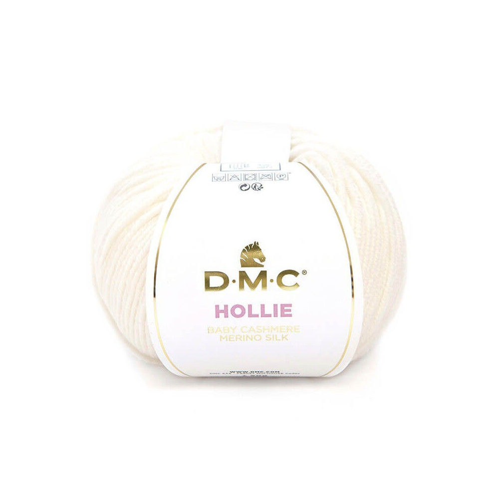 Пряжа мериносова вовна з кашеміром Hollie DMC , вершковий білий (005) Пряжа мериносова вовна з кашеміром Hollie DMC , вершковий білий (005)