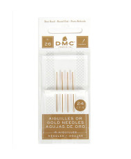 Needles for cross stitch and satin stitch embroidery, gold plated DMC No. 26, 4 pcs (6129/6)