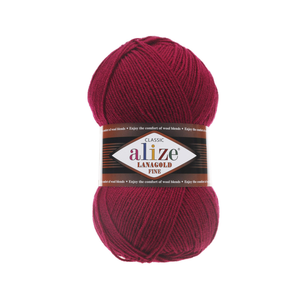 Пряжа Alize Lana Gold Fine вишня (390) Пряжа Alize Lana Gold Fine вишня (390)