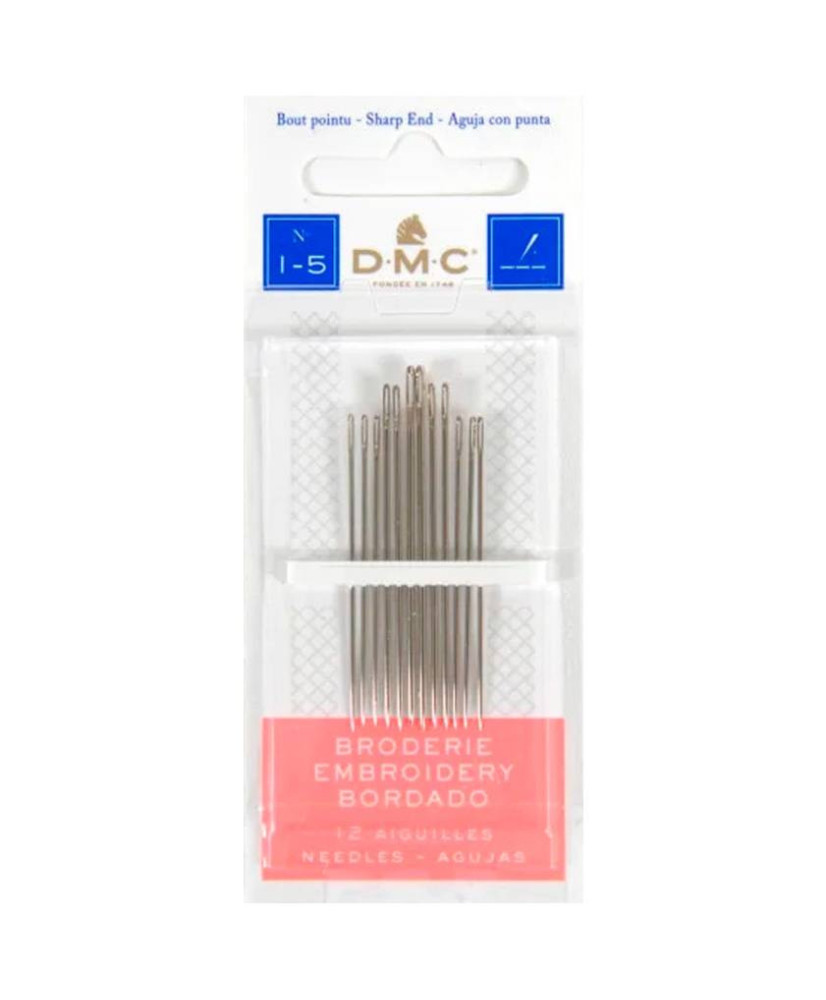 Needles for embroidery satin stitch №1-5, 12 pcs DMC (1765/1) Needles for embroidery satin stitch №1-5, 12 pcs DMC (1765/1)