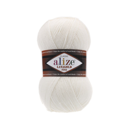 Пряжа Alize Lana Gold Fine жемчужный (450)