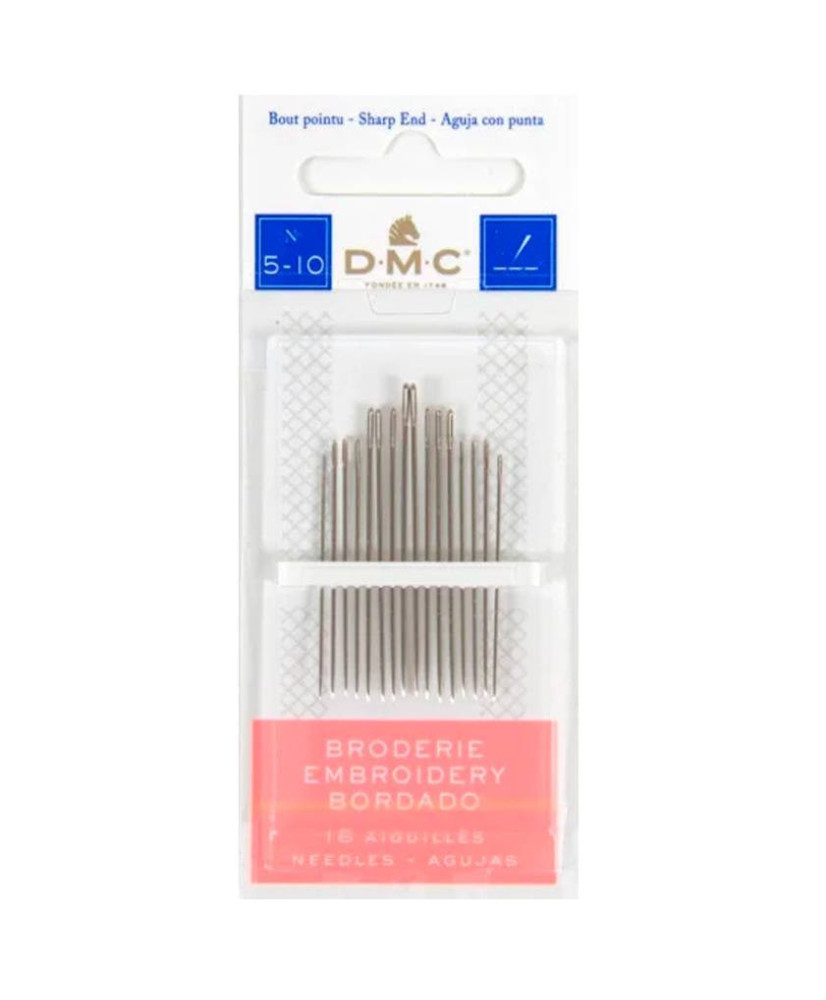 Needles for embroidery satin stitch DMC №5-10, 16 pcs DMC (1765/3) Needles for embroidery satin stitch DMC №5-10, 16 pcs DMC (1765/3)