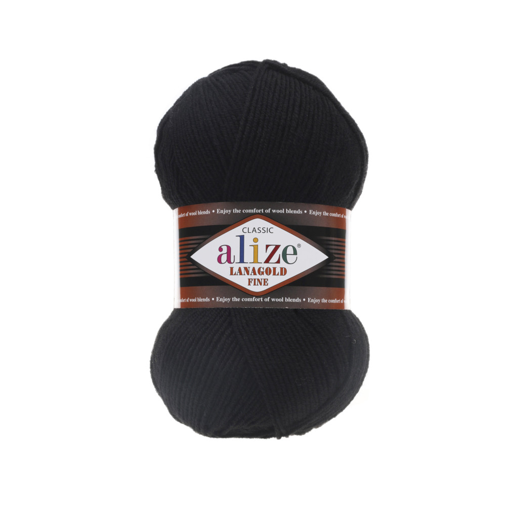 Yarn Alize Angora Lana Gold Fine black (60) Yarn Alize Angora Lana Gold Fine black (60)
