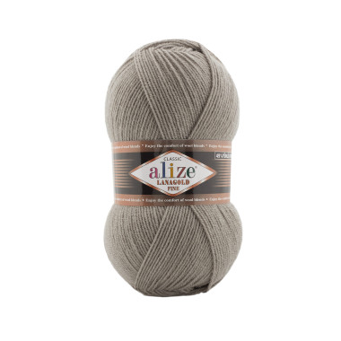 Пряжа Alize Lana Gold Fine серо-бежевый (283)