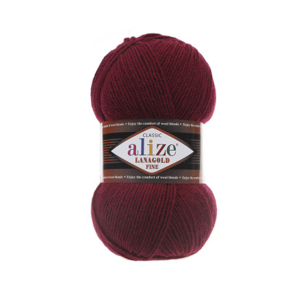 Yarn Alize Angora Lana Gold Fine burgundy (57)