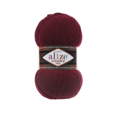 Yarn Alize Angora Lana Gold Fine burgundy (57)