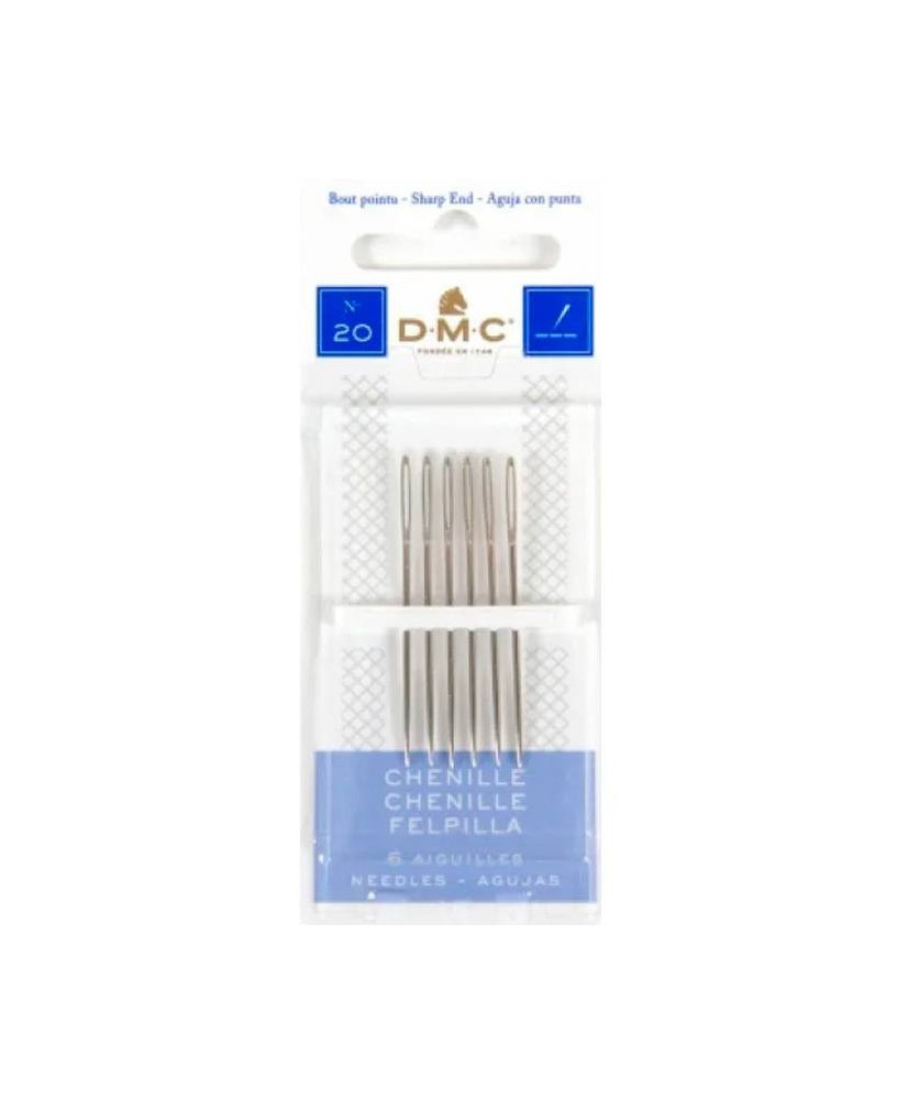Chenille needles for ribbon embroidery No. 20, 6 pcs DMC (1768/3) Chenille needles for ribbon embroidery No. 20, 6 pcs DMC (1768/3)