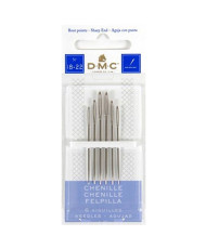 Chenille needles for ribbon embroidery No. 18-22, 6 pcs DMC (1768/1)