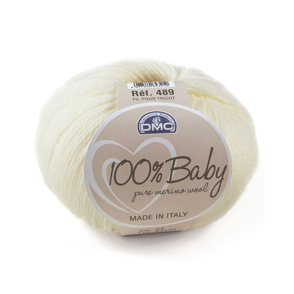 Merino wool yarn 100% Baby DMC, milkshake (03) Merino wool yarn 100% Baby DMC, milkshake (03)