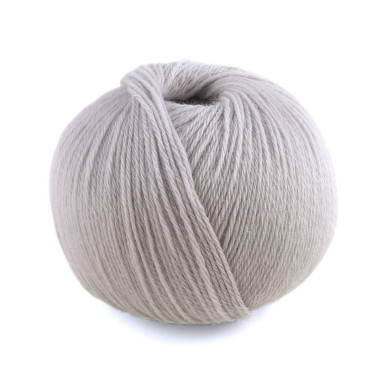 Merino wool yarn 100% Baby DMC, white-gray (121)