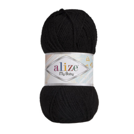 Yarn Alize My Baby black (60)