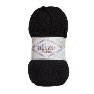 Пряжа Alize My Baby чорний (60)