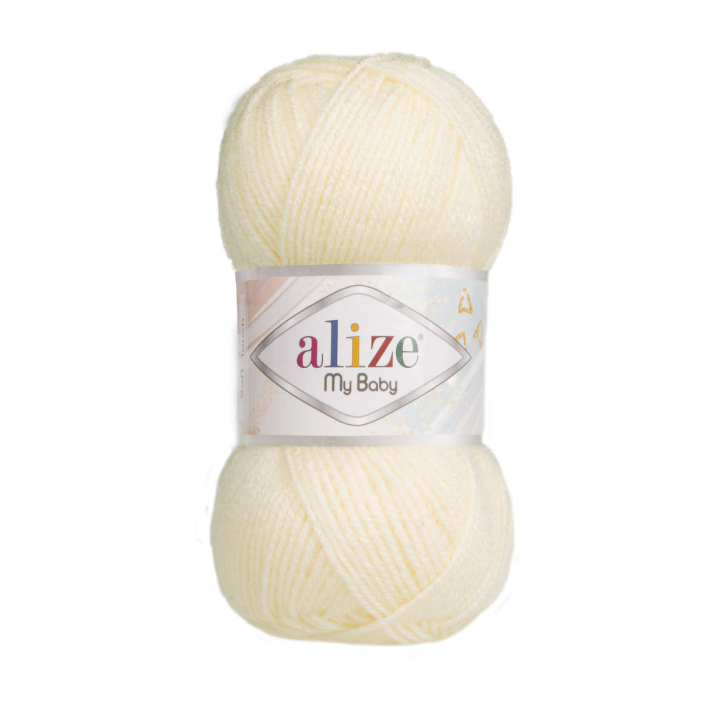 Пряжа Alize My Baby кремовый (01) Пряжа Alize My Baby кремовый (01)