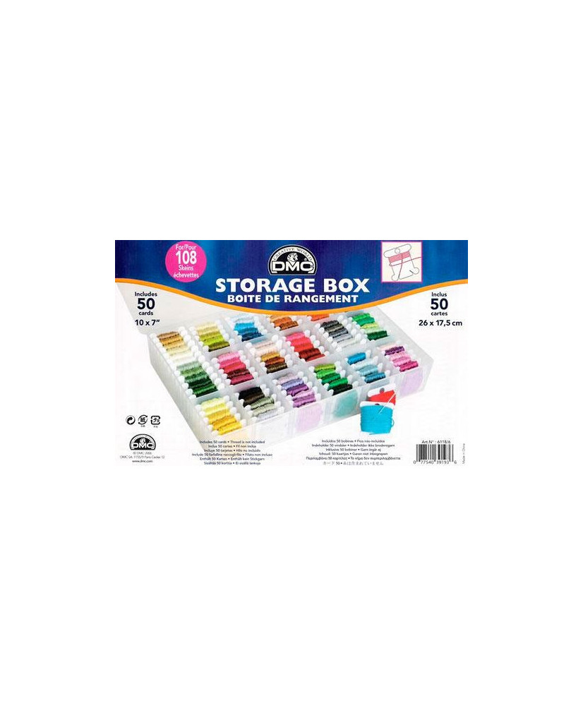 DMC floss storage box organizer (6118/6) DMC floss storage box organizer (6118/6)