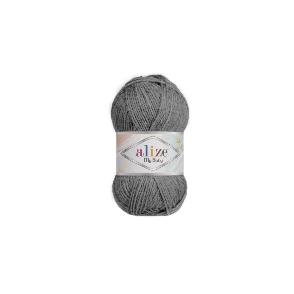 Пряжа Alize My Baby антрацит (197) Пряжа Alize My Baby антрацит (197)