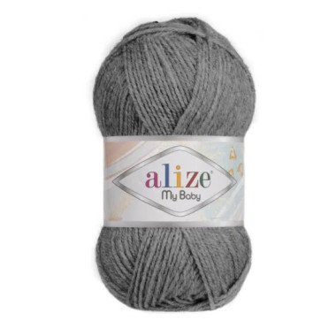 Пряжа Alize My Baby антрацит (197)