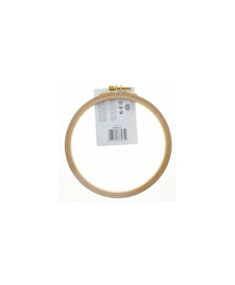 Wooden round embroidery hoop 15.5 cm DMC (MK0025/10) Wooden round embroidery hoop 15.5 cm DMC (MK0025/10)