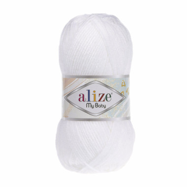 Пряжа Alize My Baby  белый (55)