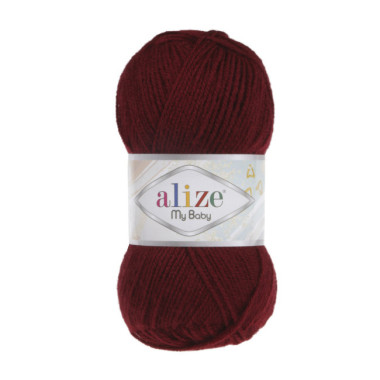 Пряжа Alize My Baby бордовый (57)