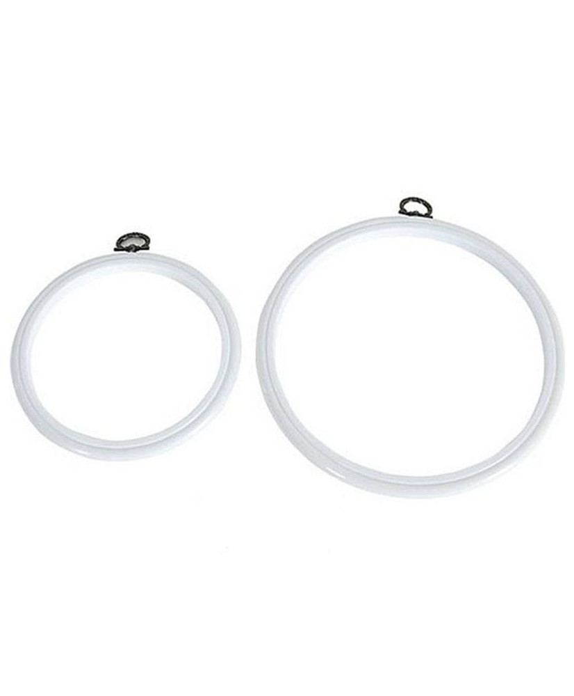 Plastic frame hoop round white 17.5 cm DMC (MV0033L/175) Plastic frame hoop round white 17.5 cm DMC (MV0033L/175)