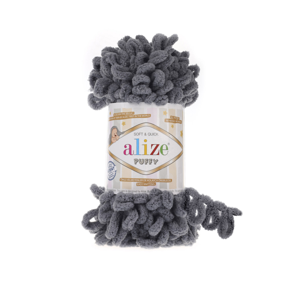 Yarn Alize Puffy gray (87) Yarn Alize Puffy gray (87)