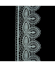 Lace non-elastic, white, width 9,5 cm - 1 meter