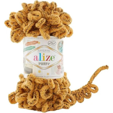 Пряжа Alize Puffy леопард (716)
