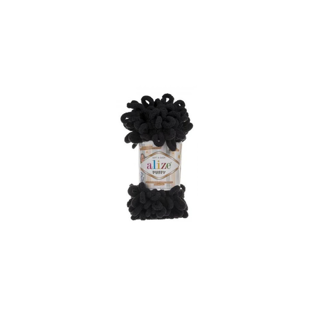 Yarn Alize Puffy black (60) Yarn Alize Puffy black (60)