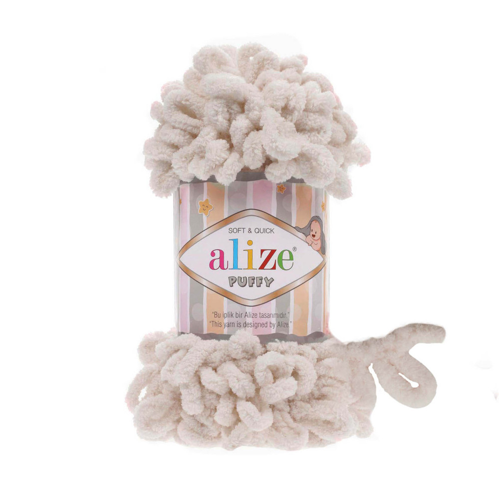 Yarn Alize Puffy light taupe (599) Yarn Alize Puffy light taupe (599)