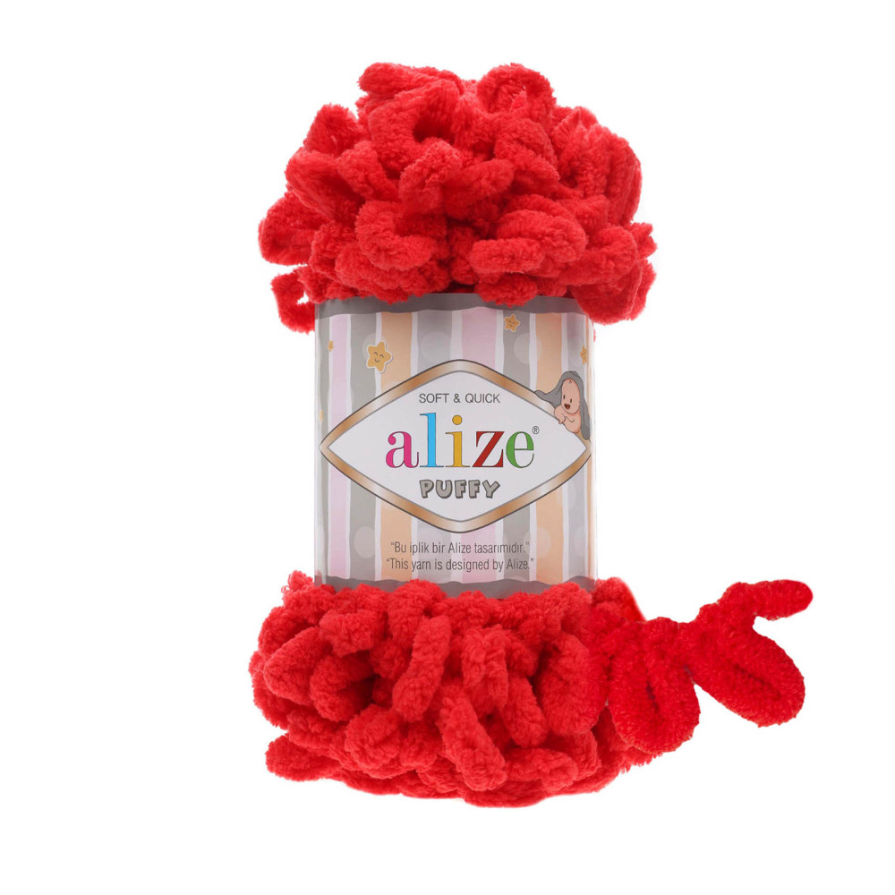 Yarn Alize Puffy red (56) Yarn Alize Puffy red (56)