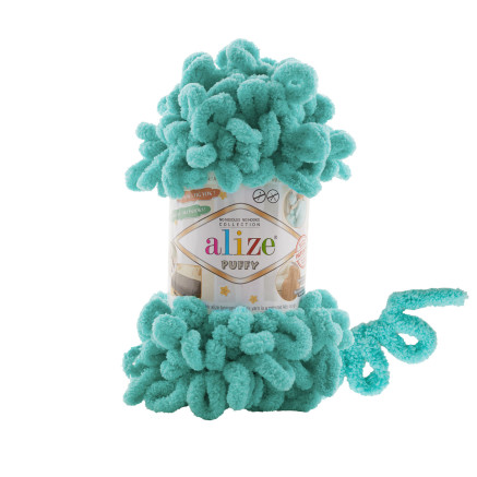 Yarn Alize Puffy turquoise (490)